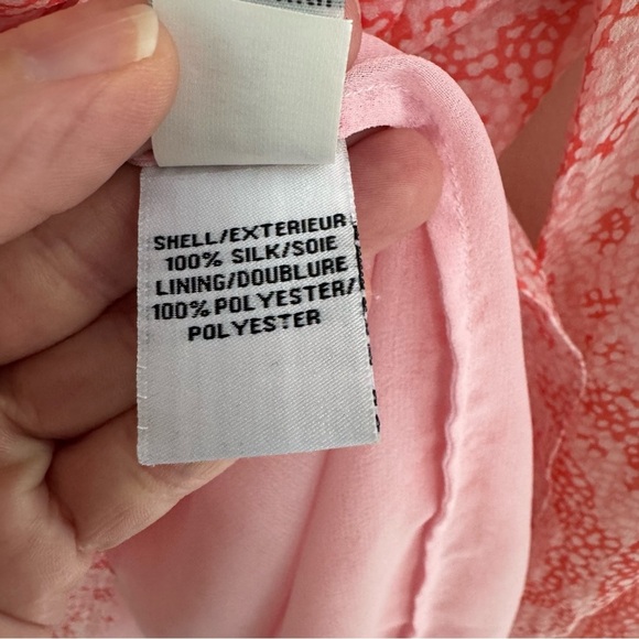 Diane Von Furstenberg 100% Silk Pink Wynn Blouse - Picture 3 of 7